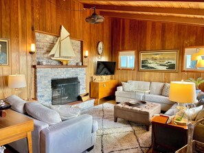 Living Room,  3 Large Comfy Sofas, Flat Screen Smart TV.