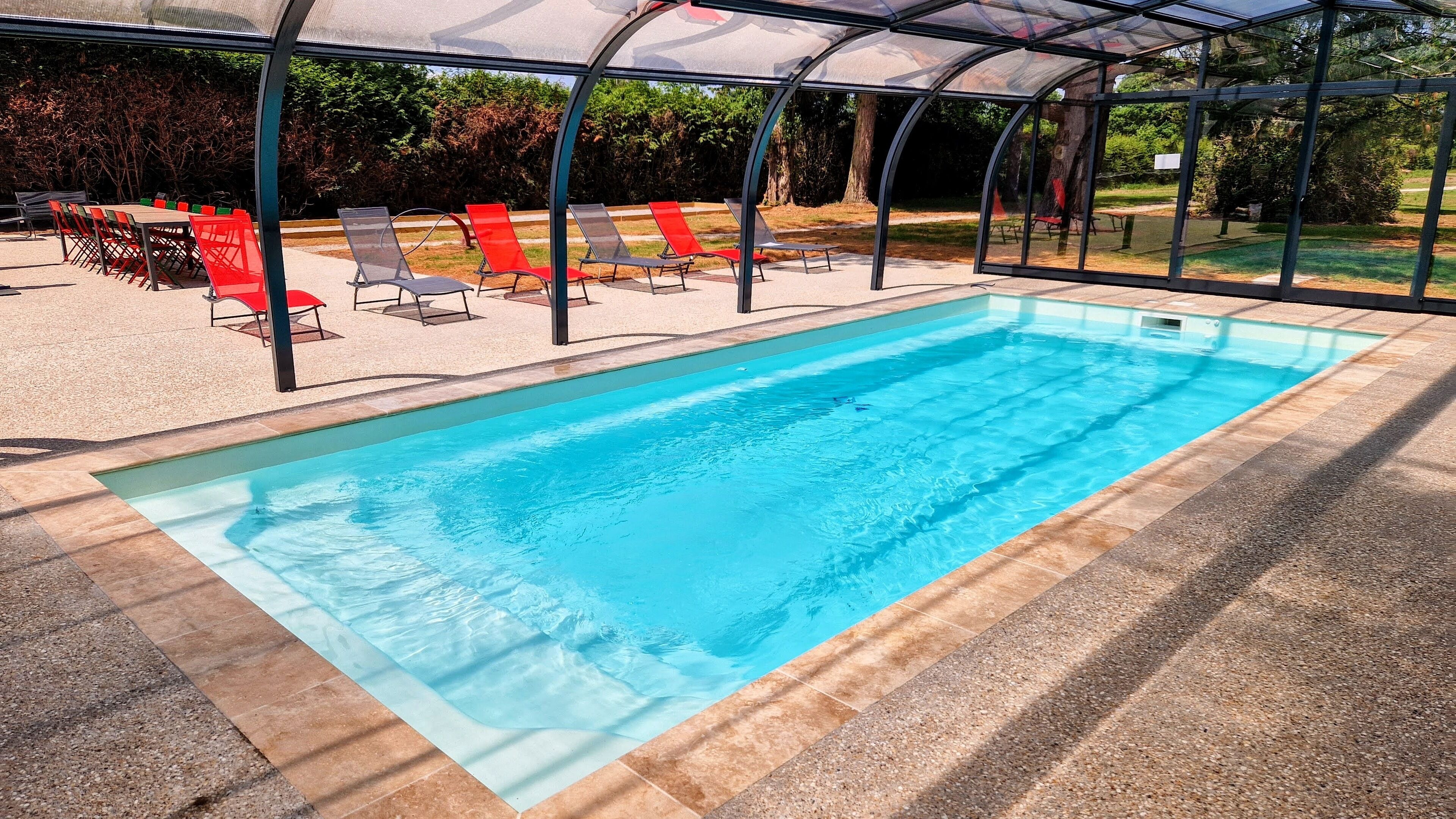 Indoor pool, a heated pool
