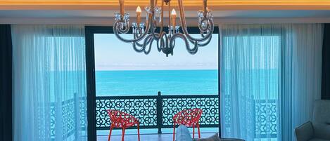 Familieværelse - ikke-ryger - havudsigt | Italienske lagner fra Frette, premium-sengetøj, dundyner, minibar