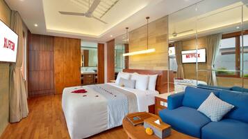 1 makuuhuone, tallelokero huoneessa, Wi-Fi, vuodevaatteet