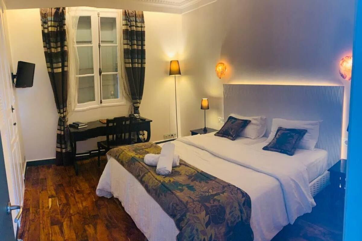 deluxe double room | premium bedding, select comfort beds, in-room safe, desk