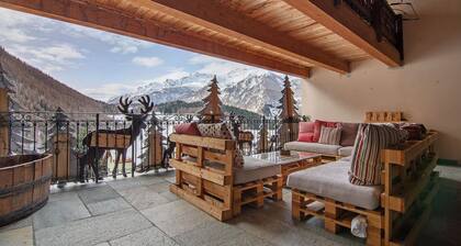 Hotel-Apartment "Residence Larice Bianco N4" mit Bergblick, Gemeinschaftsterrasse und WLAN