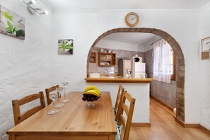 Dining - Rural Holiday Home 'Alto Prado' with Sea View, Private Terrace and Wi-Fi (Valverde)