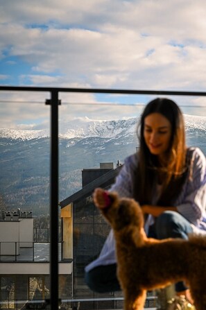 Blick vom Balkon