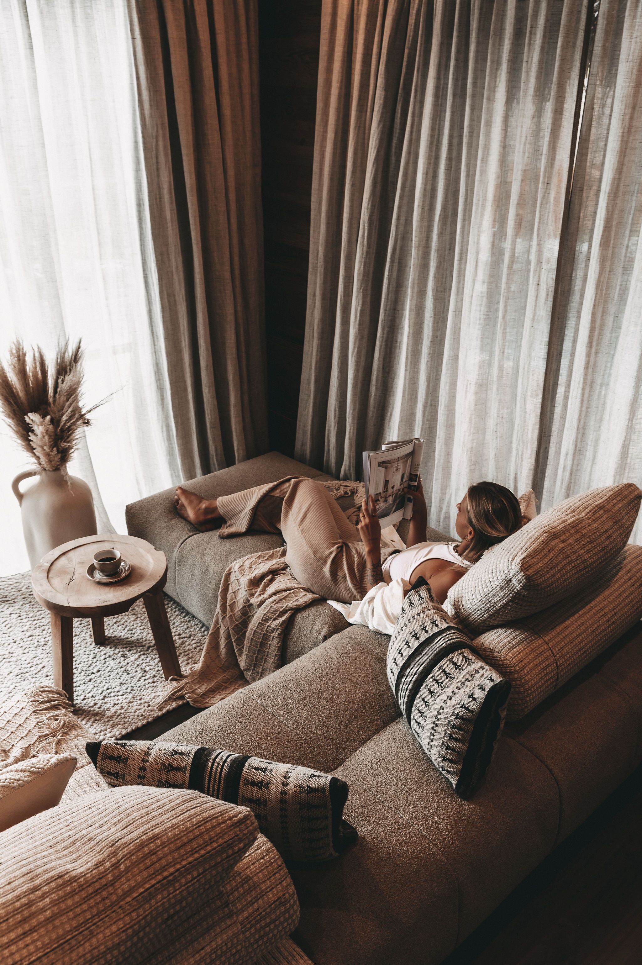 Caja de seguridad en la habitación y cortinas blackout 