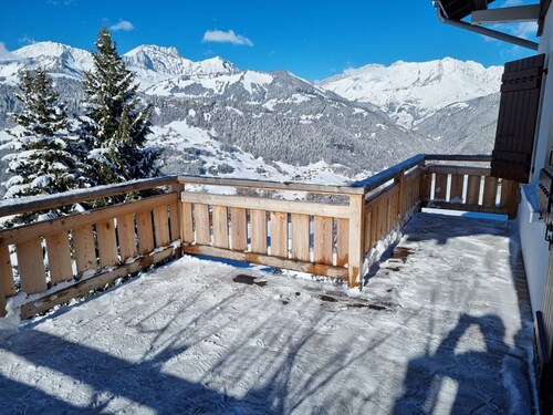Large chalet for 11, 4 rooms, South, near ski