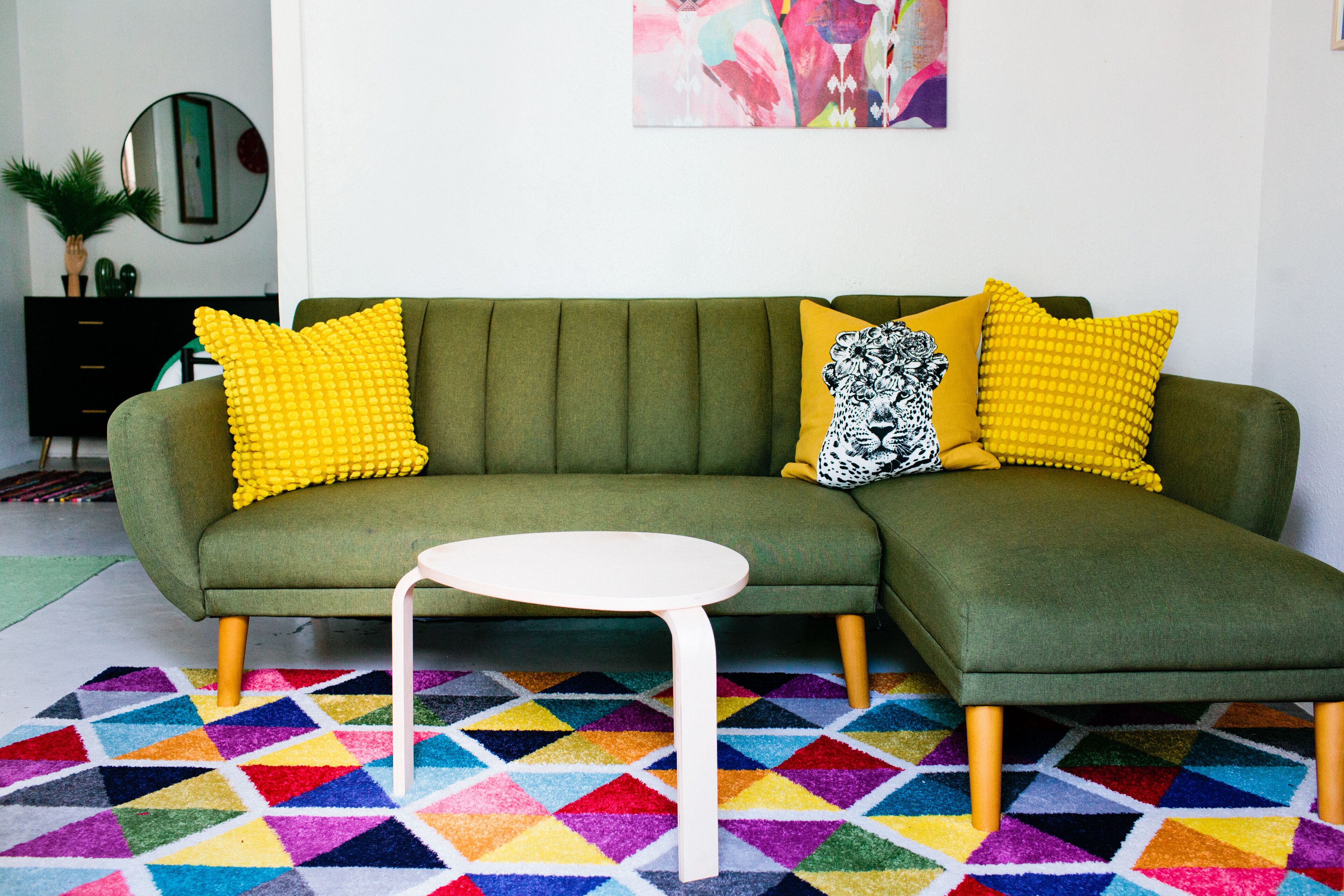 Let the kids get comfy on this fold out futon.