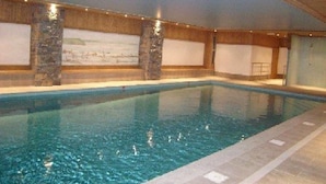 Pool - Cozy Apartment for 6 with Pool, Balcony, and Private Parking in Crest-Voland (Crest-Voland)