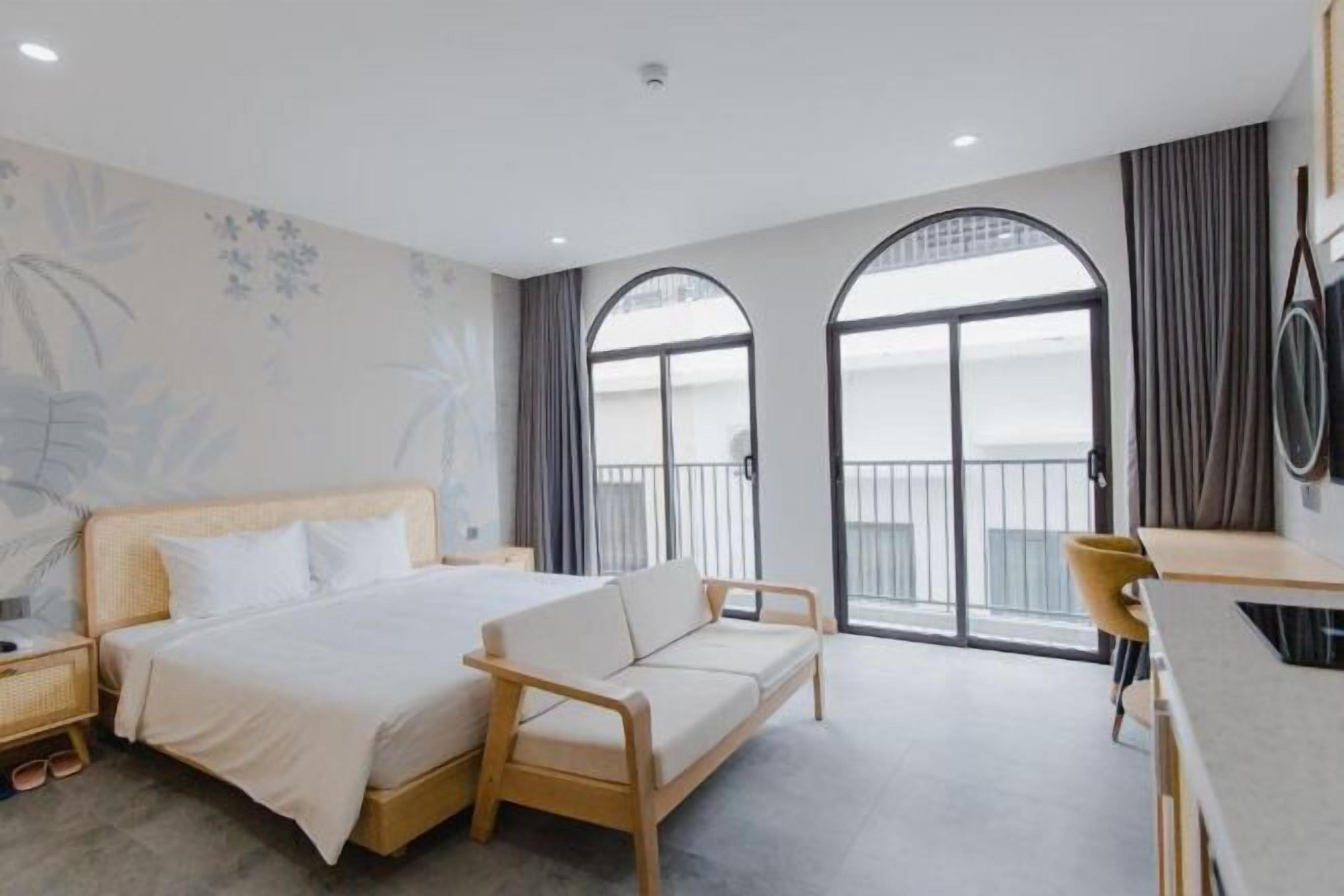 Pillowtop-bedden, een minibar, een bureau, een laptopwerkplek