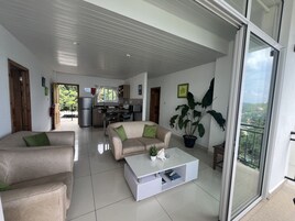 Family Apartment, 2 Bedrooms, Ocean View | Living area | Printers