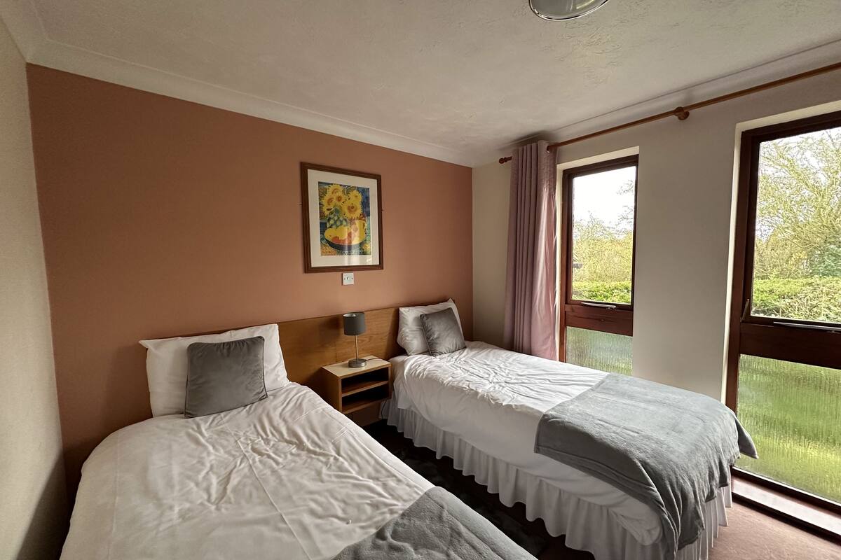 basic twin room | memory-foam beds, desk, iron/ironing board, rollaway beds