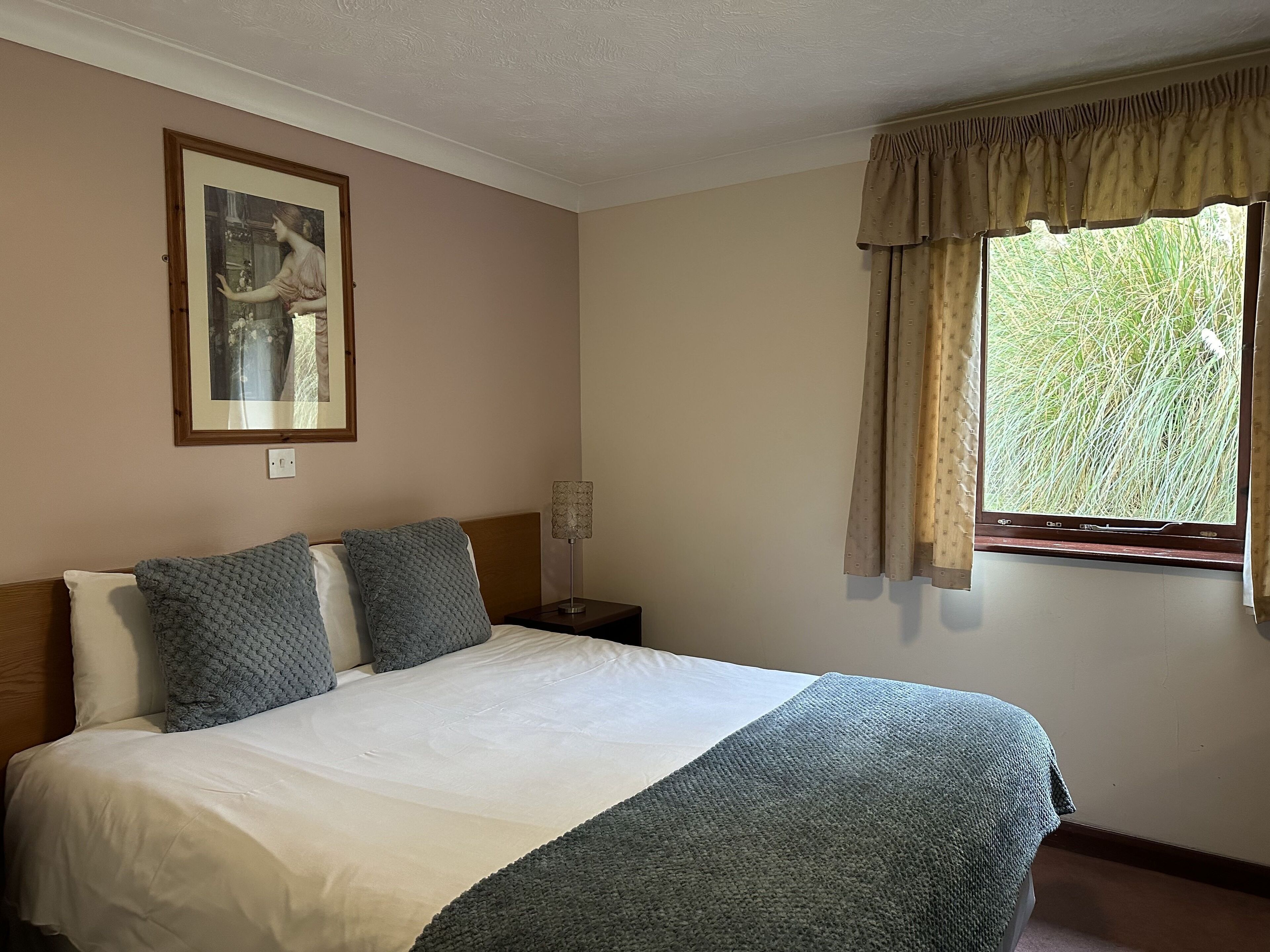 basic double room | memory-foam beds, desk, iron/ironing board, rollaway beds