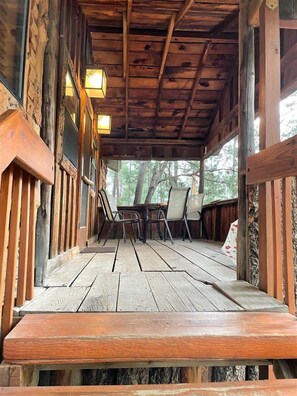 Terrace/patio - Cozy Woods Cabin Summ (Ruidoso)