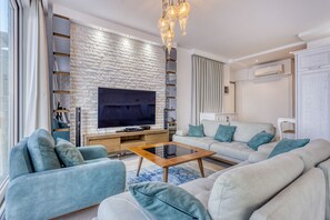 Deluxe Villa, 5 Bedrooms, Private Pool, Sea View | Living area - Villa Lucida - Kalkan Hills - Exclusive Villas with Private Pool and Majestic Sea Views (Kas)