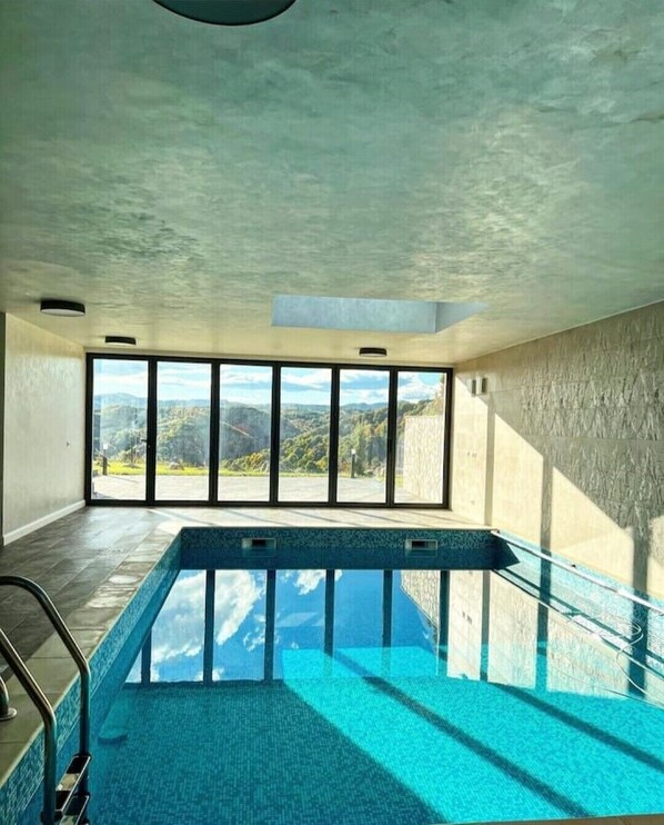 Indoor pool, a heated pool
