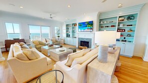 Smart TV, stereo, computer monitors - Dunecrest Lane 7: 7  BR, 8  BA House in Isle of Palms, Sleeps 18 (Isle of Palms)