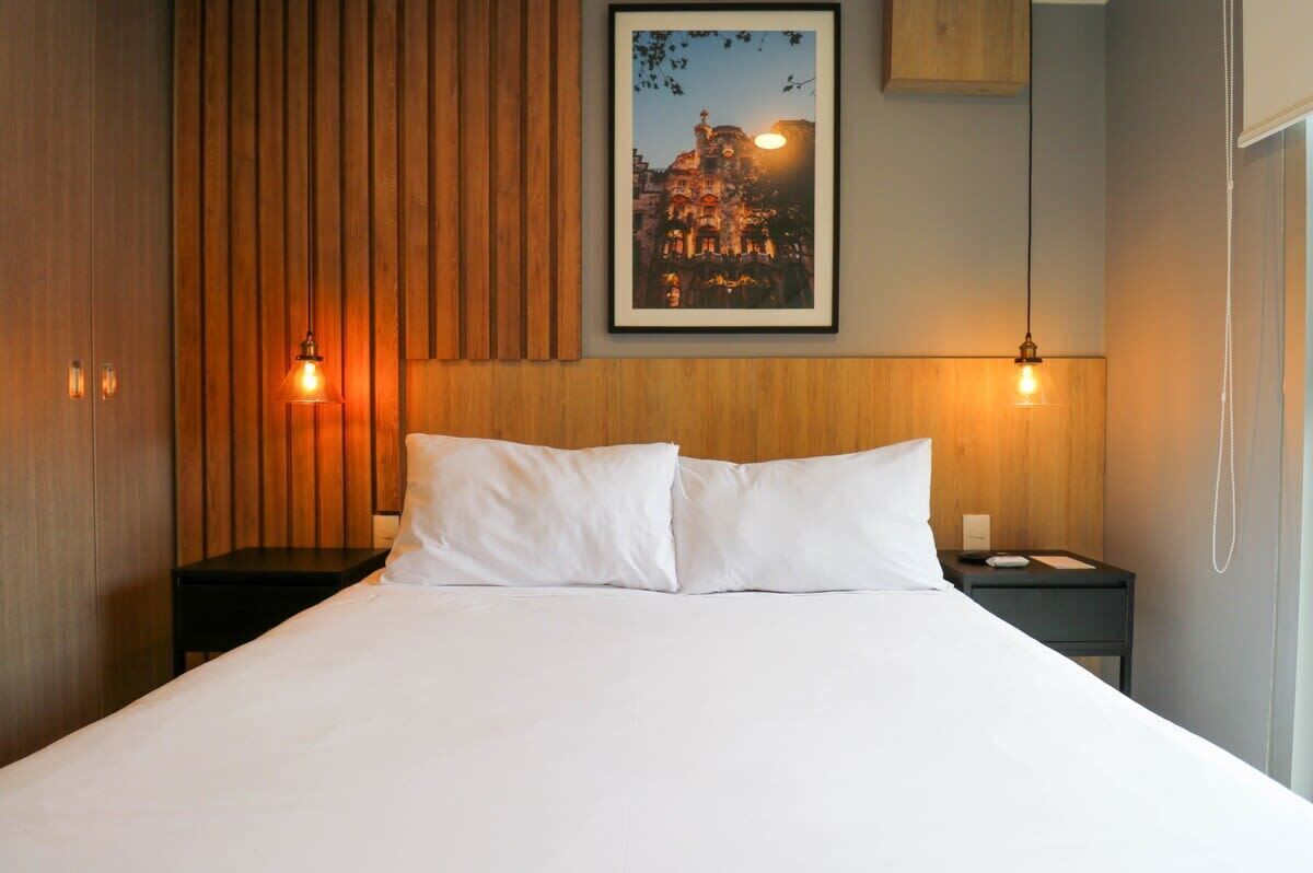 2 slaapkamers, een strijkplank/strijkijzer, wifi, beddengoed