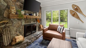 Ferienhütte, 3 Schlafzimmer | Wohnbereich | Smart-TV