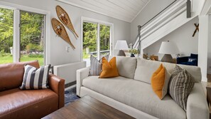 Huisje, 3 slaapkamers | Woonruimte | Smart-tv