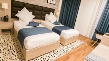 Standard Room, 2 Single Beds, Non Smoking, City View | 1 bedroom, in-room safe, desk, iron/ironing board