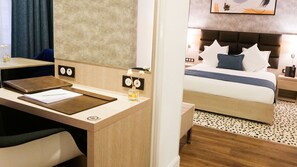 Family Room, Multiple Beds, Non Smoking, City View | 1 bedroom, in-room safe, desk, iron/ironing board - Hotel Atlantis Bejaia Aéroport  (Tala Hamza)