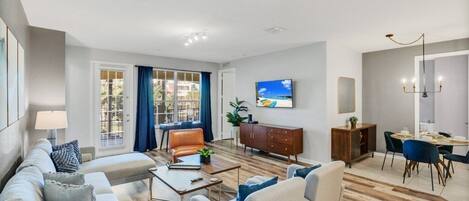 Apartamento, 3 habitaciones | Zona de estar