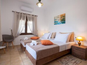 Family Apartment | Individually decorated, individually furnished, iron/ironing board - Atalanti Seaside Junior Suites (Viannos)