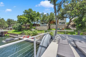 Property grounds - Clen Oak Lodge-Open water home w/dock & slide! (Burnet)