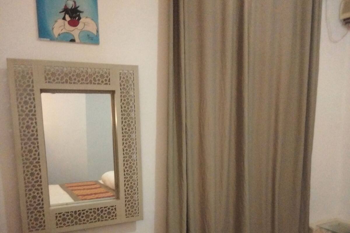 Premium bedding, desk, laptop workspace, free WiFi