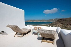 Terrace/patio - Beautiful Villa at Panormos Mykonos (Mykonos)