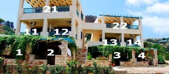 Aronis Studios Twin room, Balcony with Sea view 11