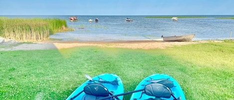 En la playa