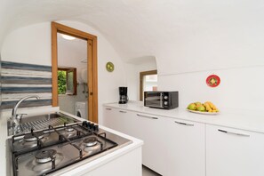 Traditional House | Private kitchen | Fridge, microwave, coffee/tea maker, electric kettle