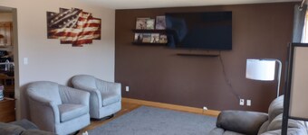 Spacious house with large yard in great location close to boat ramps.