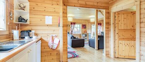 Fridge, dishwasher, electric kettle, toaster