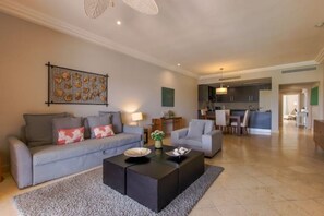 Living area - Beautiful Luxury Apartment at Fishing Lodge (Punta Cana)
