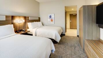 Blackout drapes, iron/ironing board, free WiFi, bed sheets