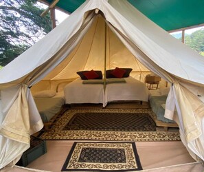 Family Tent, Berbilang Katil | 1 bilik tidur, gebar bulu kapas, cadar katil 