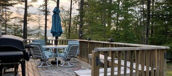 Webster Camp - rustic getaway with Webster Lake access, fire pit & large deck!  