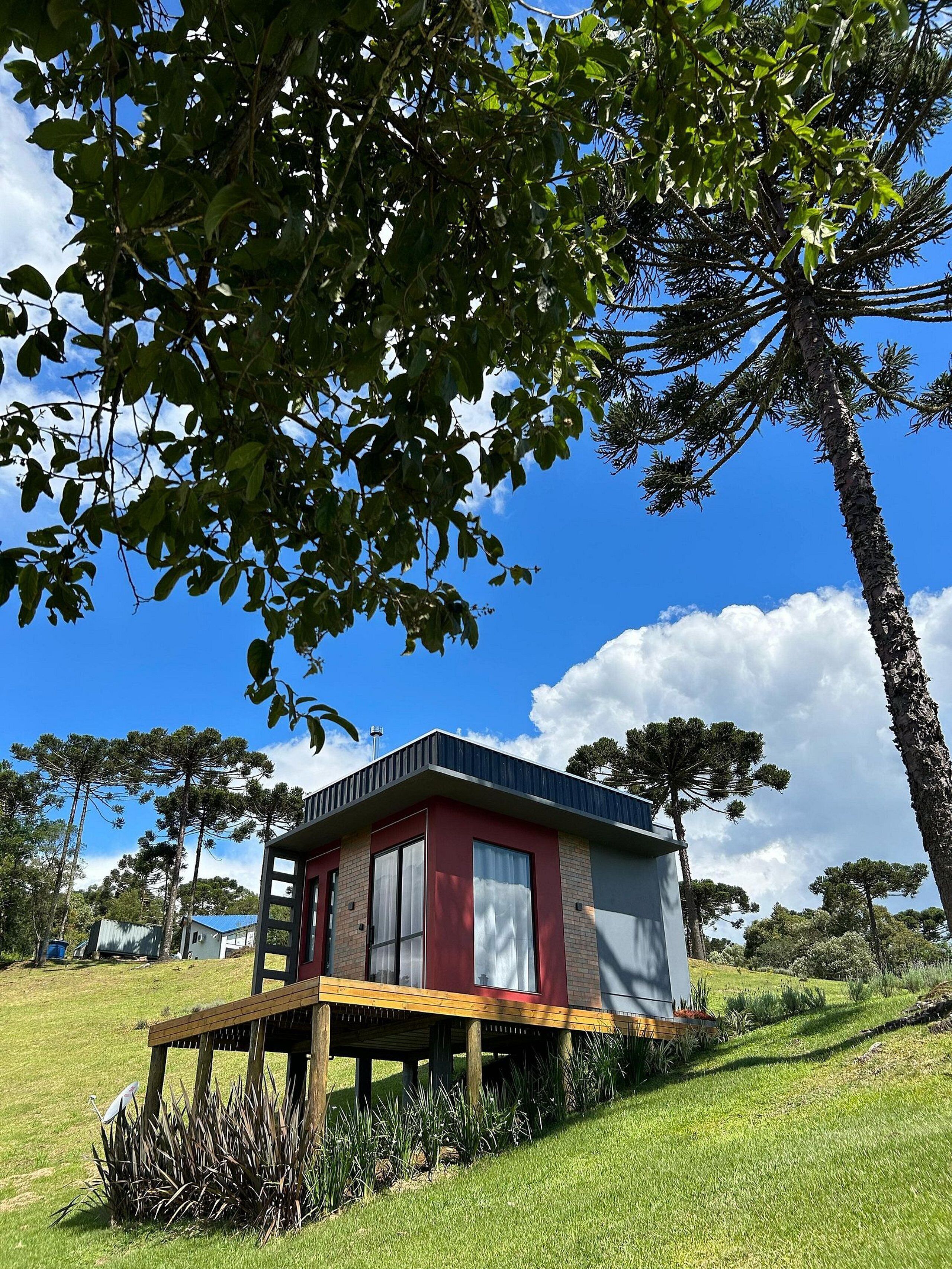 华丽小屋, 1 张大床, 按摩浴缸, 山景 | 外观