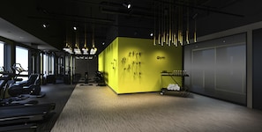 Work out in style with a variety of exercise equipment and a clean, minimalist design.