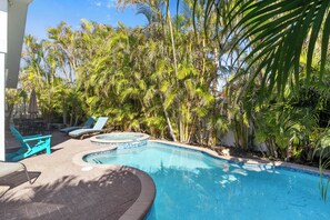 A heated pool