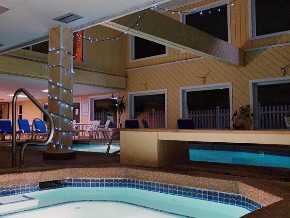 Indoor pool, outdoor pool