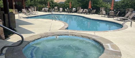 Indoor pool, outdoor pool