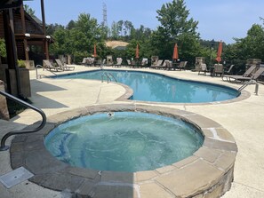 Indoor pool, outdoor pool