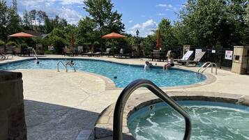 Indoor pool, outdoor pool