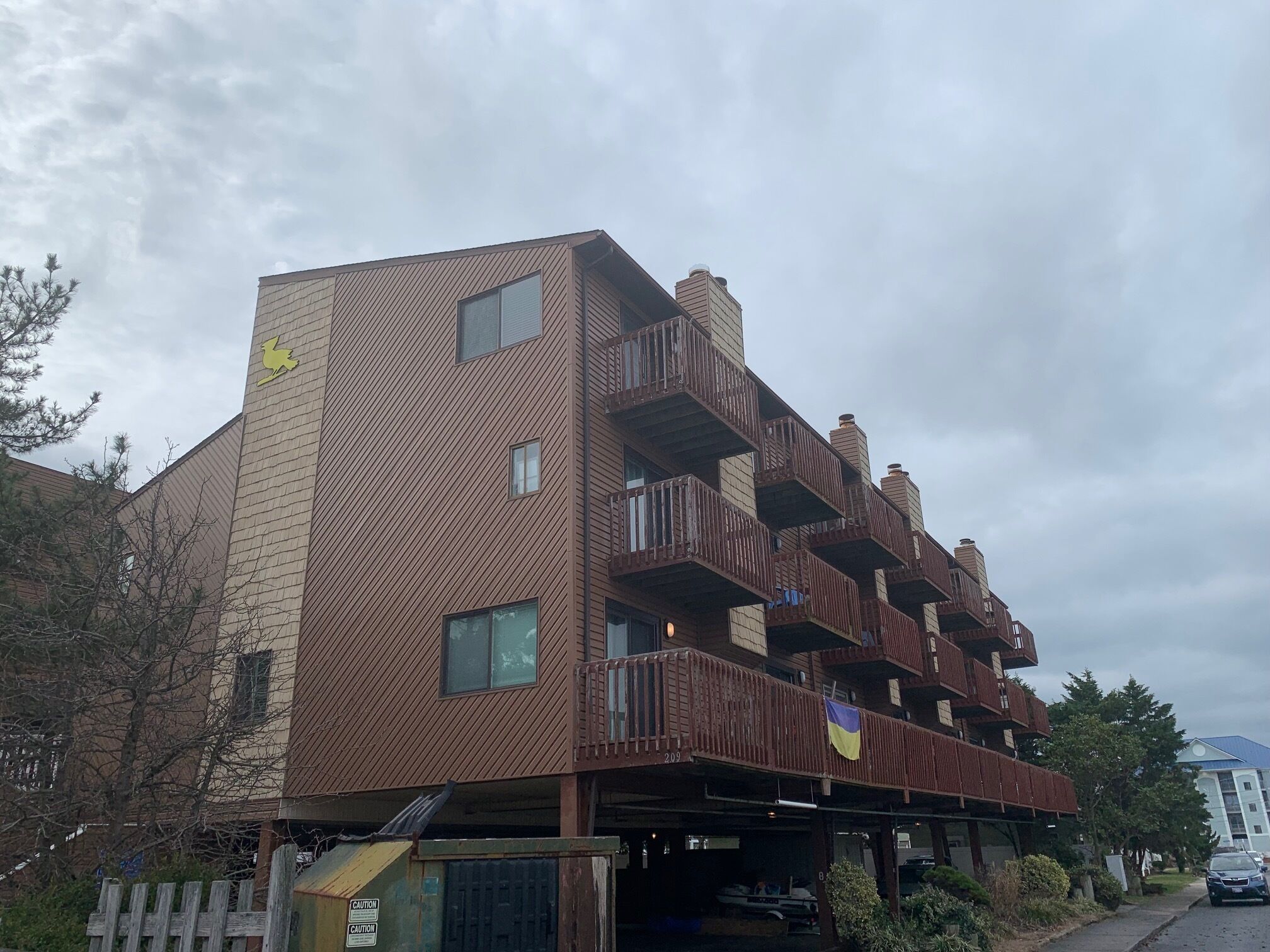 Waterfront large three bedroom, four bath, townhouse near the beach.