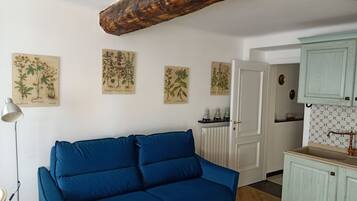 Een flatscreentelevisie