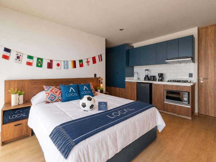 Standard room with Kitchenette | Desk, laptop workspace, blackout drapes, iron/ironing board