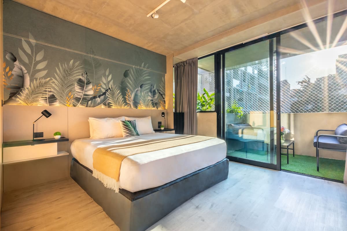 Design studio | 1 slaapkamer, een kluis op de kamer, individueel gedecoreerd